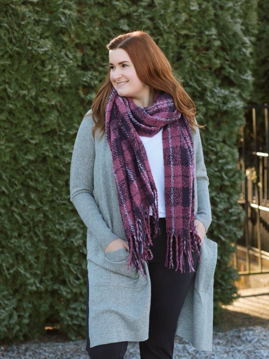 Free People Accessories - ⭐️ Free People Emerson Blanket Scarf Plum Purple